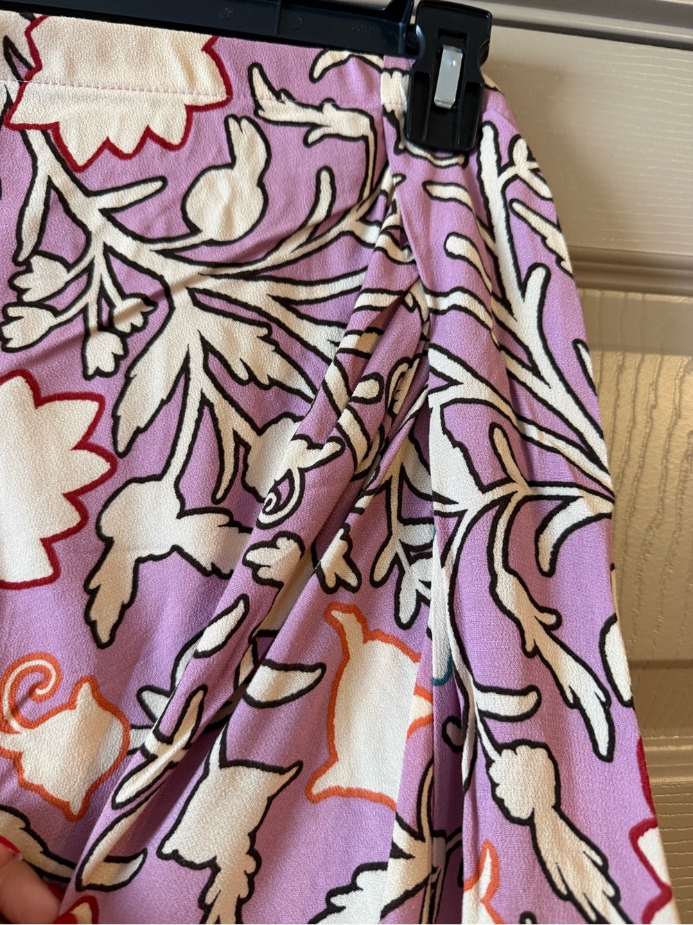 Knox Rose Pink and Cream Abstract Floral Skirt - Picture 2 of 8